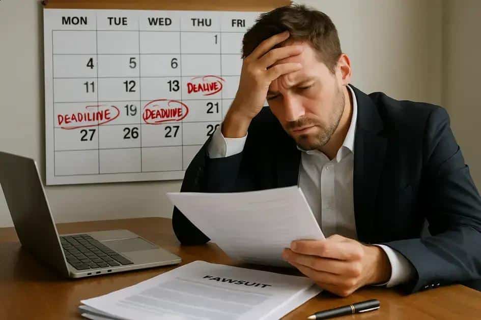 Prazos para entrar com a ação judicial por burnout