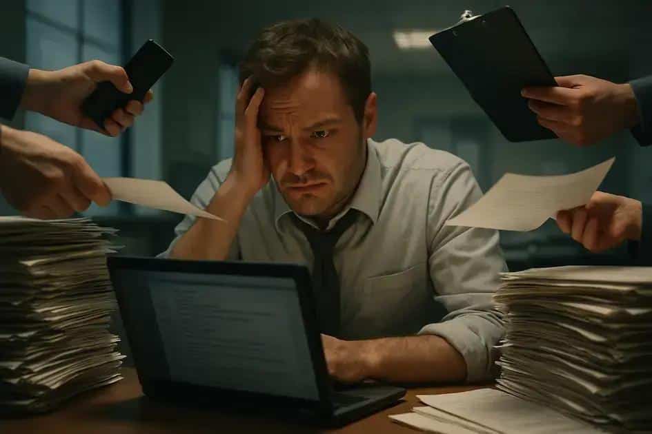 Pressão no trabalho dano moral: quando a cobrança vira abuso e quais seus direitos