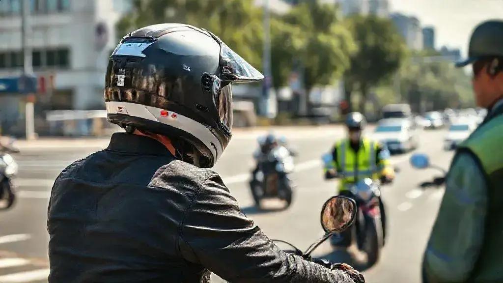 Uso do capacete e suspensão imediata Uso do capacete e suspensão imediata