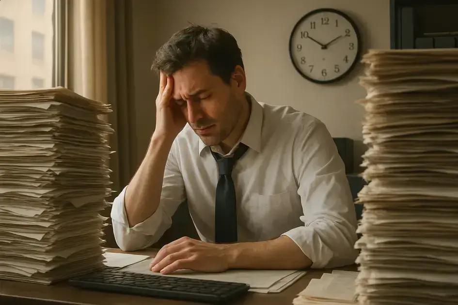 burnout trabalho excessivo: saiba quando é possível processar sua empresa