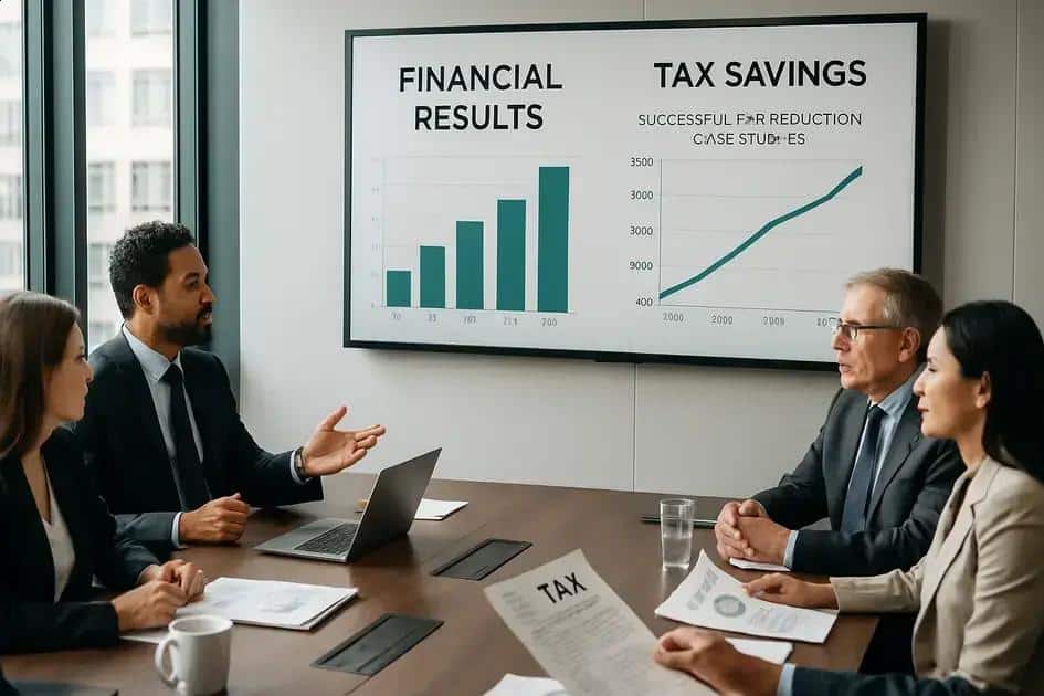 exemplos reais de redução de impostos bem-sucedida